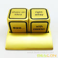 Promotional Motivational Solid Metallic Dice Set